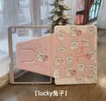 Etui til iPad 7/8/9 10,2 tommer Lucky Rabbit hårdt roterende farvemaleri