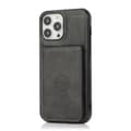 Fodral för iPhone 15 svart läder kortplats magnetisk plånbok