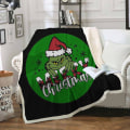 Miniatyrbild 3 av 4: Christmas Grinch Wholesale Nap Blanket  Blanket Sofa Cover Nap Blanket Wholesale Green 130*150CM