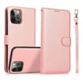 Etui til iPhone 16 Pro pink 2 i 1 2 1 pung flip læder