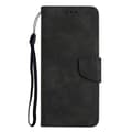 Etui til iPhone 13 Pro svart solid flip-blad kortspor lær solid hudfølelse spenne