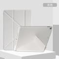 Stilfuldt etui til iPad 7/8/9 10.2 tommer Pen Slot Grå Deformeret Foldbart Læder