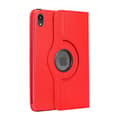 Etui til iPad 2018/2017/air/air2/ 9.7\" rød lychee tekstur roterende læder Red