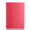 Stilfuldt etui til iPad Air Rød Smart Silke Tekstur Tri Fold Læder Red