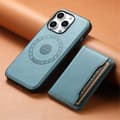 Fodral för iPhone 14 Pro blått magnetiskt 2 i 1 korthållare