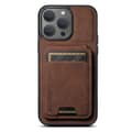 Etui til iPhone16 H02 lychee brun mønster kortholder pung
