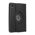 Stilig etui for iPad Mini 6 svart lychee-tekstur roterende lær Black