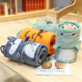 Pikkukuva 3 / 5: Flannel Blanket Nap Blanket Air Conditioning Blanket Small Blanket Thin Single Cloak Portable Carrot 0.8*100cm