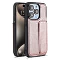 Fodral för iPhone 16 roséguld kortplats magnetisk flip