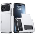 Kotelo iPhone 17 Pro Silver Liukukorttipidike Lompakko Silver