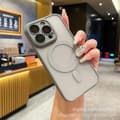Skal för iPhone 17 Pro Max Titanium Grå Magnetisk Hud-Touch Linsskydd