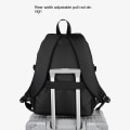 Miniatyrbillede 4 af 5: Kvinder pige rygsæk skuldertaske skoletaske Kvinde Junior High School College Stor Kapacitet Koreansk stand Simple Travel Black