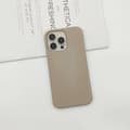 Fodral för iPhone 17 Pro Aprikos läder halvfodral