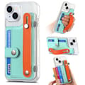 Etui til iPhone 13 Pro Cyan transparent kortholder Macron håndleddsstøtte