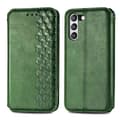 Etui til Samsung S21 Fe grønn 3D Magnetisk Lær Green