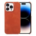 Fodral för iPhone16pro orange rött läder