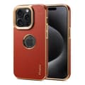 Fodral för iPhone 14Pro Rött helskydd handgjort läder