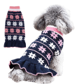 Miniatyrbild 1 av 5: Jul Hund Katt Kläder Kjol Höst och Vinter XINGX Varm Tröja Liten Hund Navy blue S