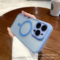 Skal för iPhone 17 Peak Blå Magnetisk Hud-Touch Linsskydd