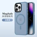 Skal för iPhone 17 Pro Max Peak Blå matt yta, magnetisk stängning, fallskydd