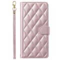 Fodral för iPhone 13pro 6.1 roséguld ins läder