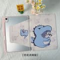 Stilfuldt etui til iPad 7/8/9 10,2-tommer Dinosaur Tom Cat