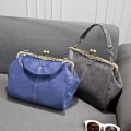 Miniatyrbillede 5 af 5: Women Ladies Handbag Shoulder Messenger Bag Frosted Retro Messenger Bag Gray
