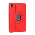 Etui til iPad 2018/2017/air/air2/ 9.7\" rød lychee tekstur roterende læder Red