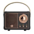 Retro Bluetooth-högtalare, Hög Bluetooth 5.0 Trådlös TF-kort, Svart Black