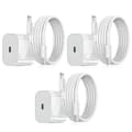 Laddare för iPhone - Snabbladdare - Adapter + Kabel 20W USB-C Vit 3-Pack iPhone 3-Pack iPhone 3-Pack iPhone