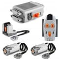 5-pack Power Function Motoriserade Byggklossar Power Kit 2 Medium Motorer, 1 Batterilåda, 1 IR Fjärrkontroll, 1