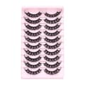 10 paria 3D Mink DD Curl venäläisiä tekoripsiä TK02