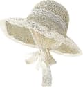 Solhat til kvinder med bred skygge, rejsevenlig, sammenfoldelig sommerhat, strandhat UPF50+