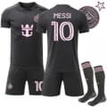 2026 Inter Miami CF Udebanefodboldtrøje med strømper til børn nr. 10 Messi, ude, størrelse 16 Away 16
