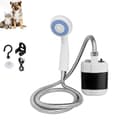 USB Uppladdningsbar Bärbar Duschpump med Sprayhuvud för Utomhusförfriskning, Perfekt för Camping, Vandring, Resor, Biltvätt, Basic Svart Basic-black