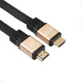 3m HDMI 2.0 4K 30AWG HD 3D 18 Gbps Ethernet Audio Return Platt HDMI-kabel - Guldfärg