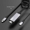Miniatyrbillede 2 af 5: ONTEN 9572PD Type-C til HDMI-kabel 4K 60Hz videoadapterkabel til telefonskærmspejling på bærbar computer