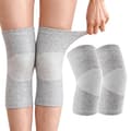 Knäskydd i bambu, 2 st sportknäskydd för män och kvinnor, knästöd för artros, elastiska knäskydd (XL)
