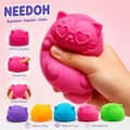 NeeDoh Cool Cats Squishy-leke Katt Stressavlastende Sensorisk Fidget-leke Sky blue (1 pc)