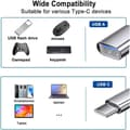 Miniatyrbilde 2 av 5: USB-C til USB-adapter, USB Type-C til USB-A OTG-kabel, USB-A-adapter, kompatibel med iPhone 15 Pro/Max, iPad Pro, Samsung Galaxy S21 S22 S23,..