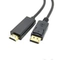 1,8 m guldpläterad DisplayPort till HDMI-adapterkabel, hane till hane