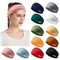 12-pack hårband för kvinnor, elastiska hårband för träning, löpning, yoga (halkfria)