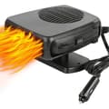 Bilvarmer (defroster) 12V/200W - 2-i-1 defroster - Sigarettennerplugg - Svart
