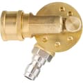 1/4\" svängkoppling för 4500 PSI högtryckstvätt - mässing/rostfritt stål, 240° rotation