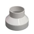 Kanaladapter, kanalreduktionsadapter til udsugningsventilator til ventilationskanal (200 mm til 150 mm)