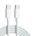2-pack 1,5 m USB C till C-kabel Vit