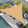 Triangulär solsegel 3x3x3 m vattentät polyester anti-UV sand