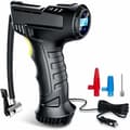 Bärbar luftkompressor - Universalmodell - 12V DC - LCD-skärm & LED-lampa - 6000mAh batteri/25L/min