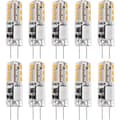 10x G4 LED-lampor 12V AC/DC Varmvit 3000K 2W, dimbar belysning - WELLNGS