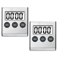2 st kökstimer digital timer kökstimer stoppur digital timer med magnet äggklocka digital köksklocka